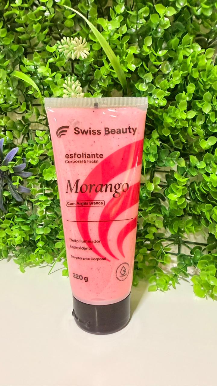 ESFOLIANTE CORPORAL E FACIAL MORANGO 220G