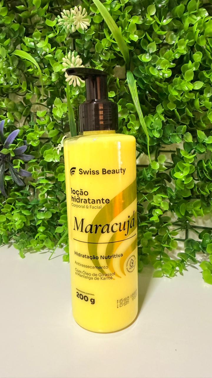 Loção Hidratante Corporal e Facial Maracujá 200g Swiss Beauty Belkit