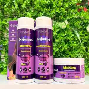 Kit Capilar 3 itens Beijinhos Uva Belkit