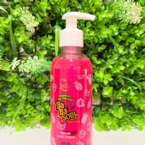 Sabonete Liquido Corporal Cheirinho de Chiclete Tutti-Frutti Soul Cosméticos 230ml