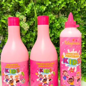 KIT KIDS INFANTIL ROSA 3 ITENS