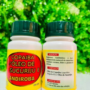 CAPSULA NATURAL ÓLEO DE SUCURIJU E COPAÍBA