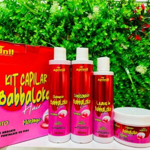 Kit Capilar Babbaloko morango Apinil