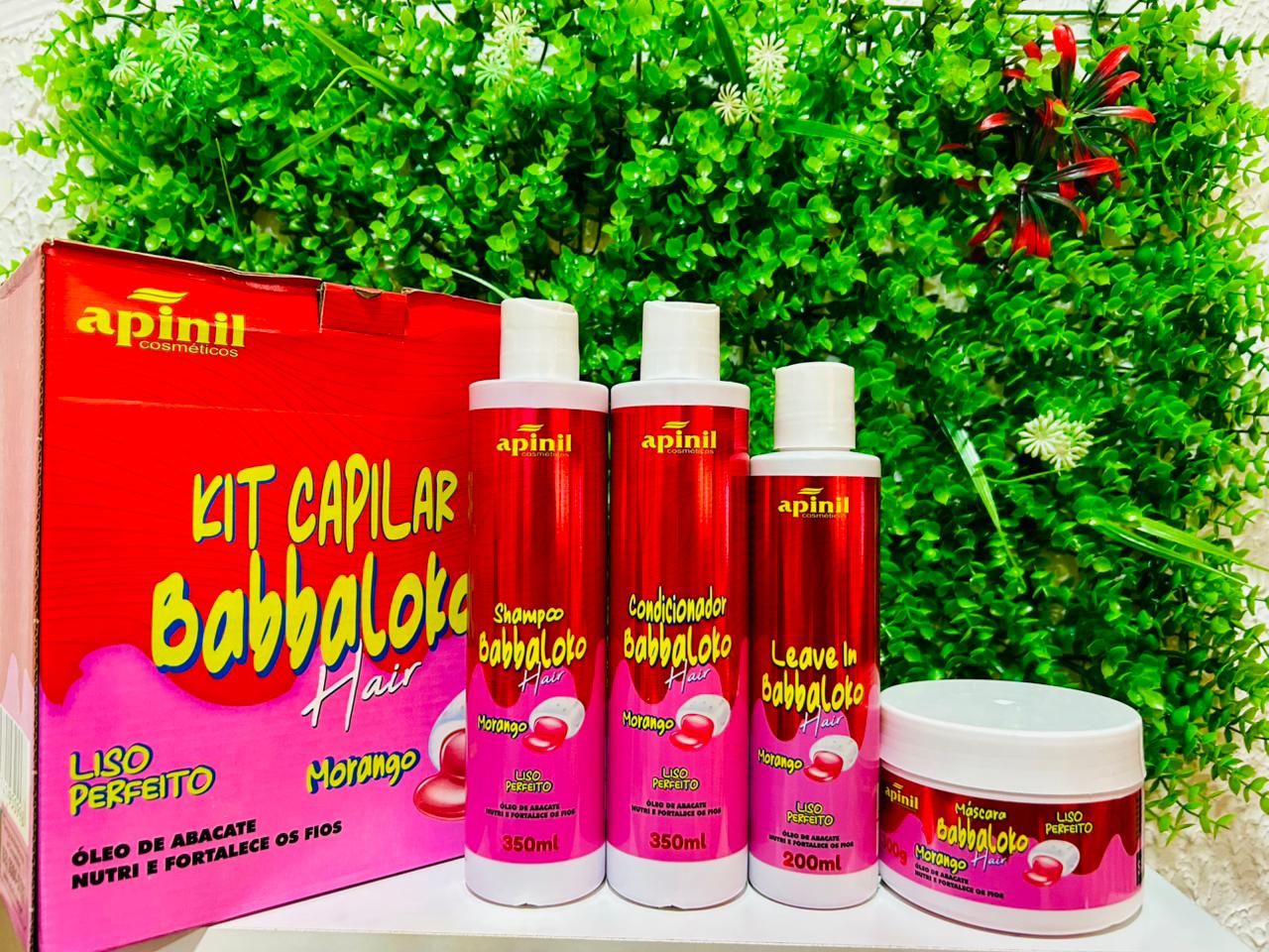 Kit Capilar Babbaloko morango Apinil
