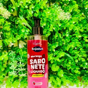 Sabonete Líquido Beijinhos morango Corporal e Facial 200ml Belkit
