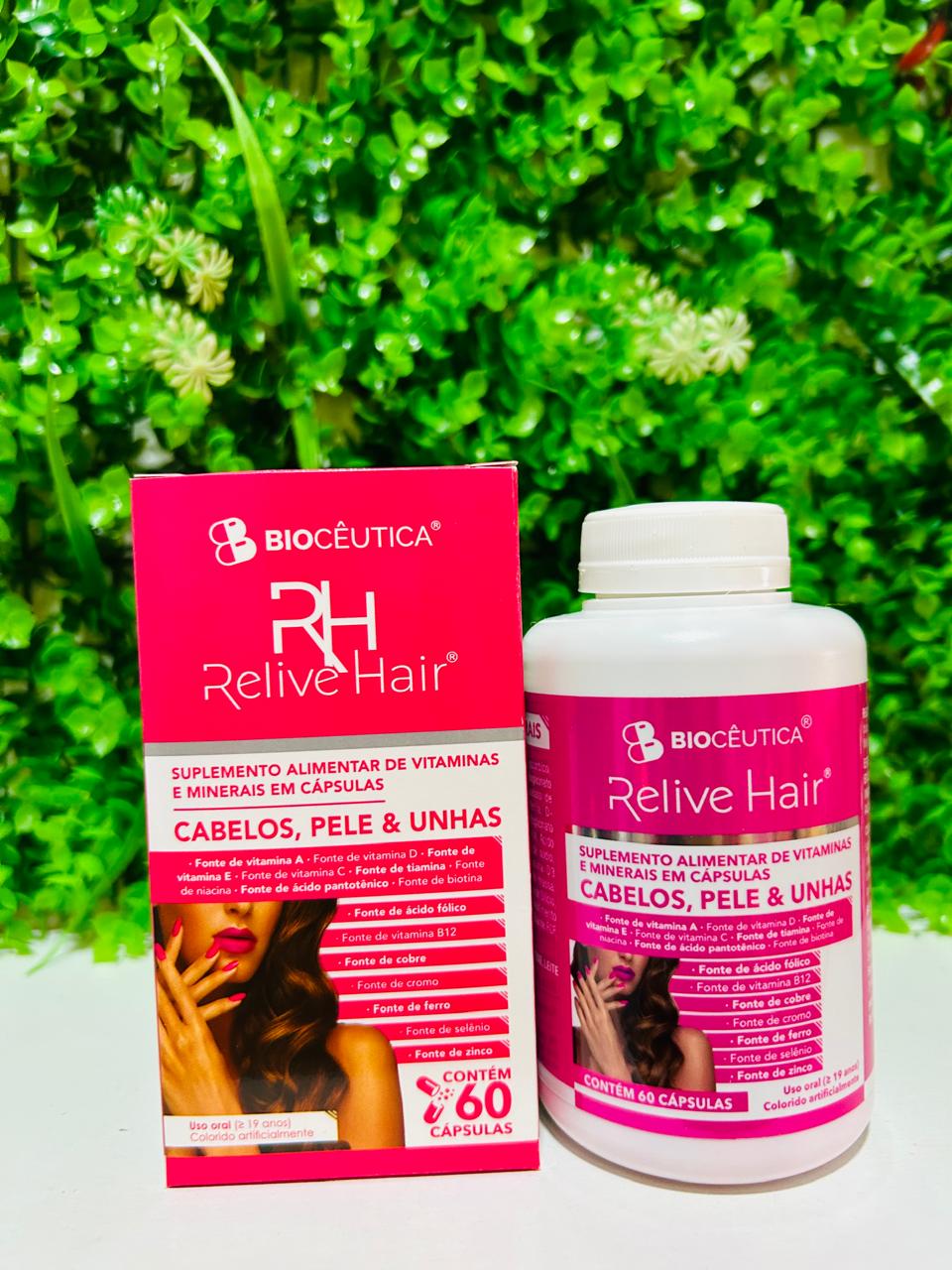 Relive Hair (Cabelos, Pele e Unhas) - 60 Cápsulas