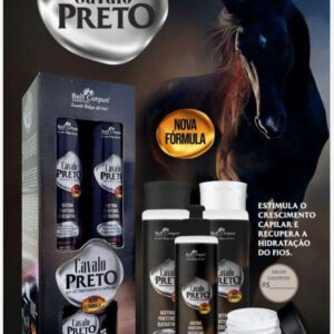 Kit Cavalo Preto Bell Corpus- 4 itens